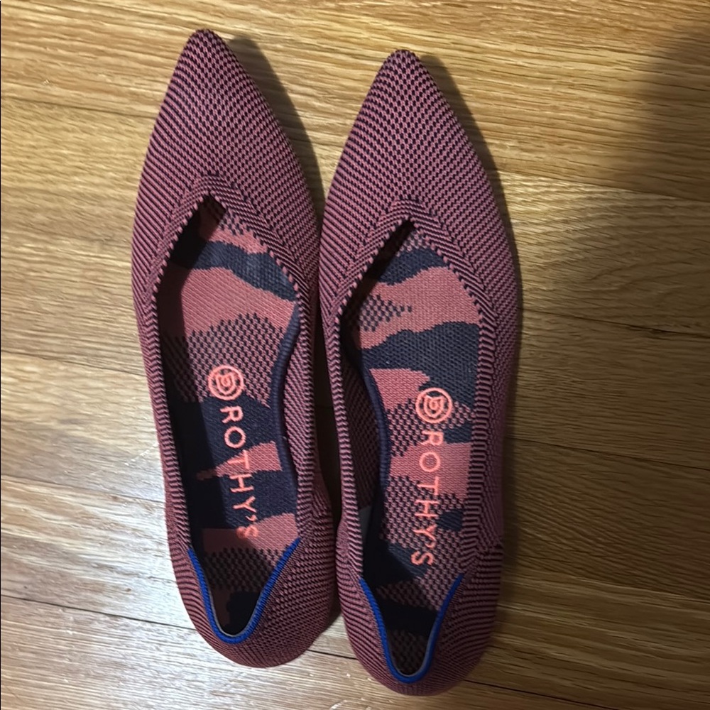 Rothy's RETIRED Rose Double Stitch Points size 9